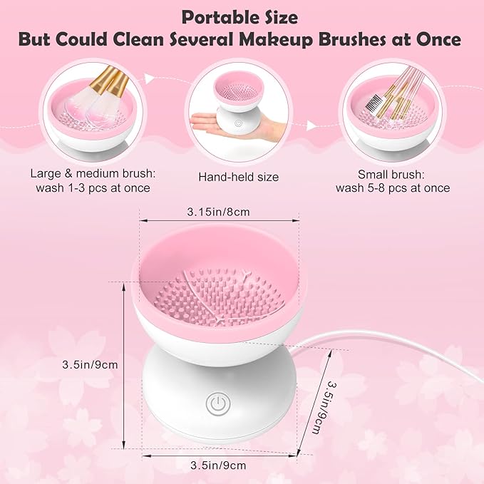 GlamWash™ - Automatic Makeup Brush Cleaner